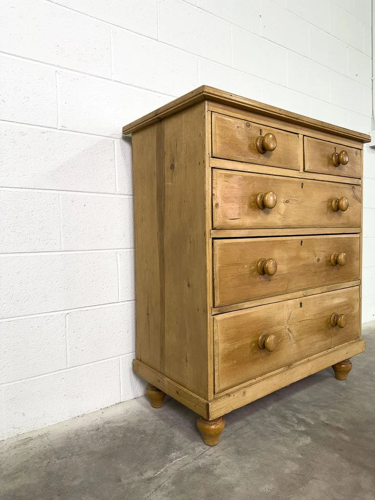 Antique English pine dresser or drawers