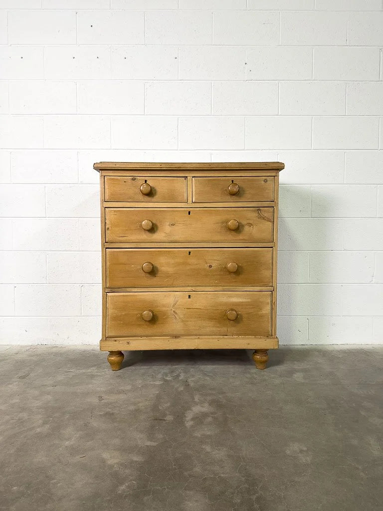 Antique English pine dresser or drawers