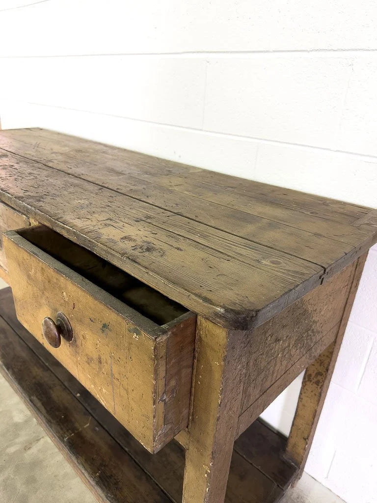 Antique English potboard base or sideboard