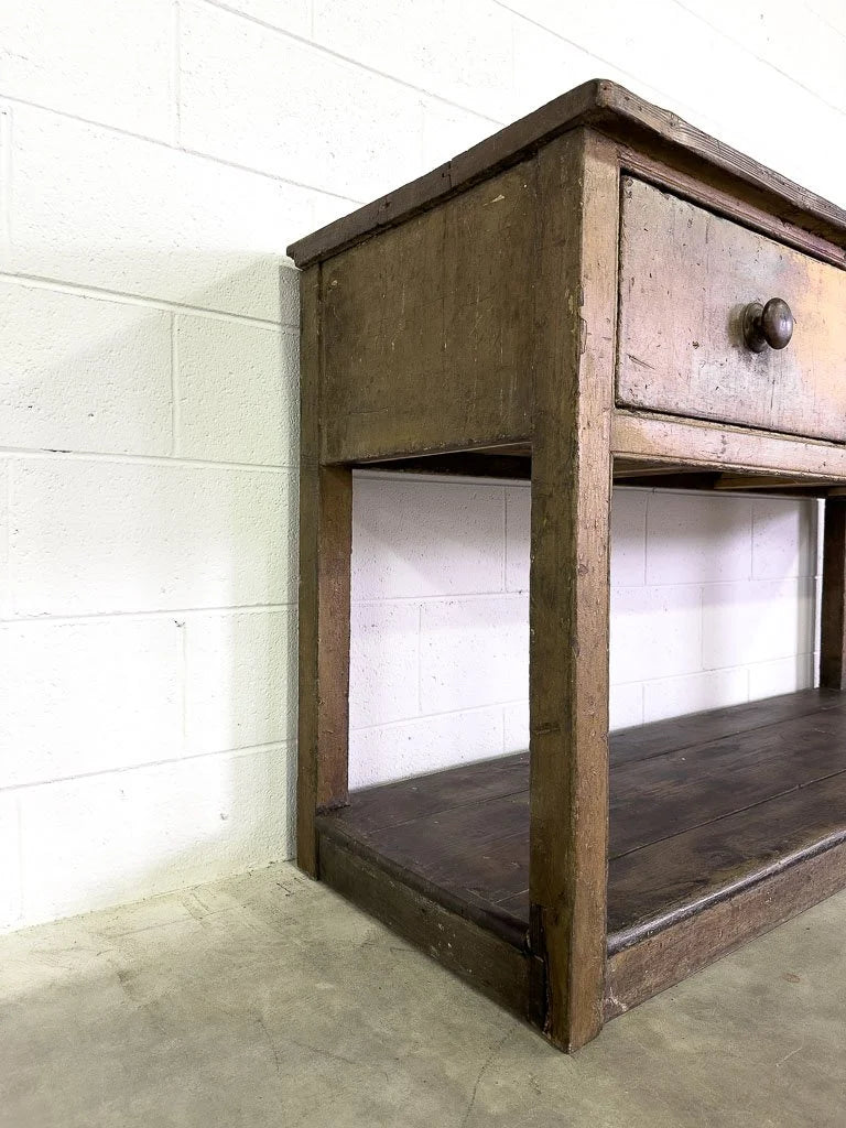 Antique English potboard base or sideboard