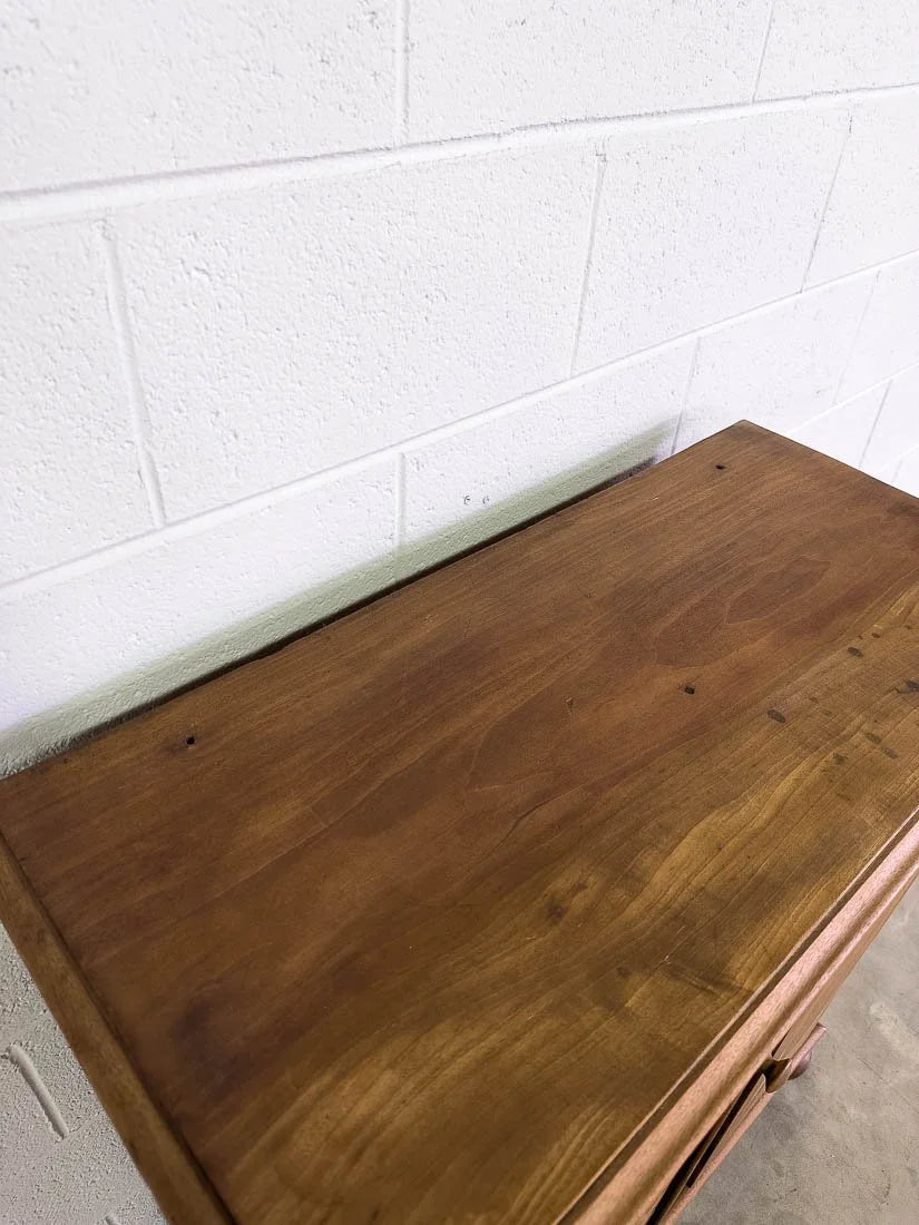 Small European antique pine cupboard