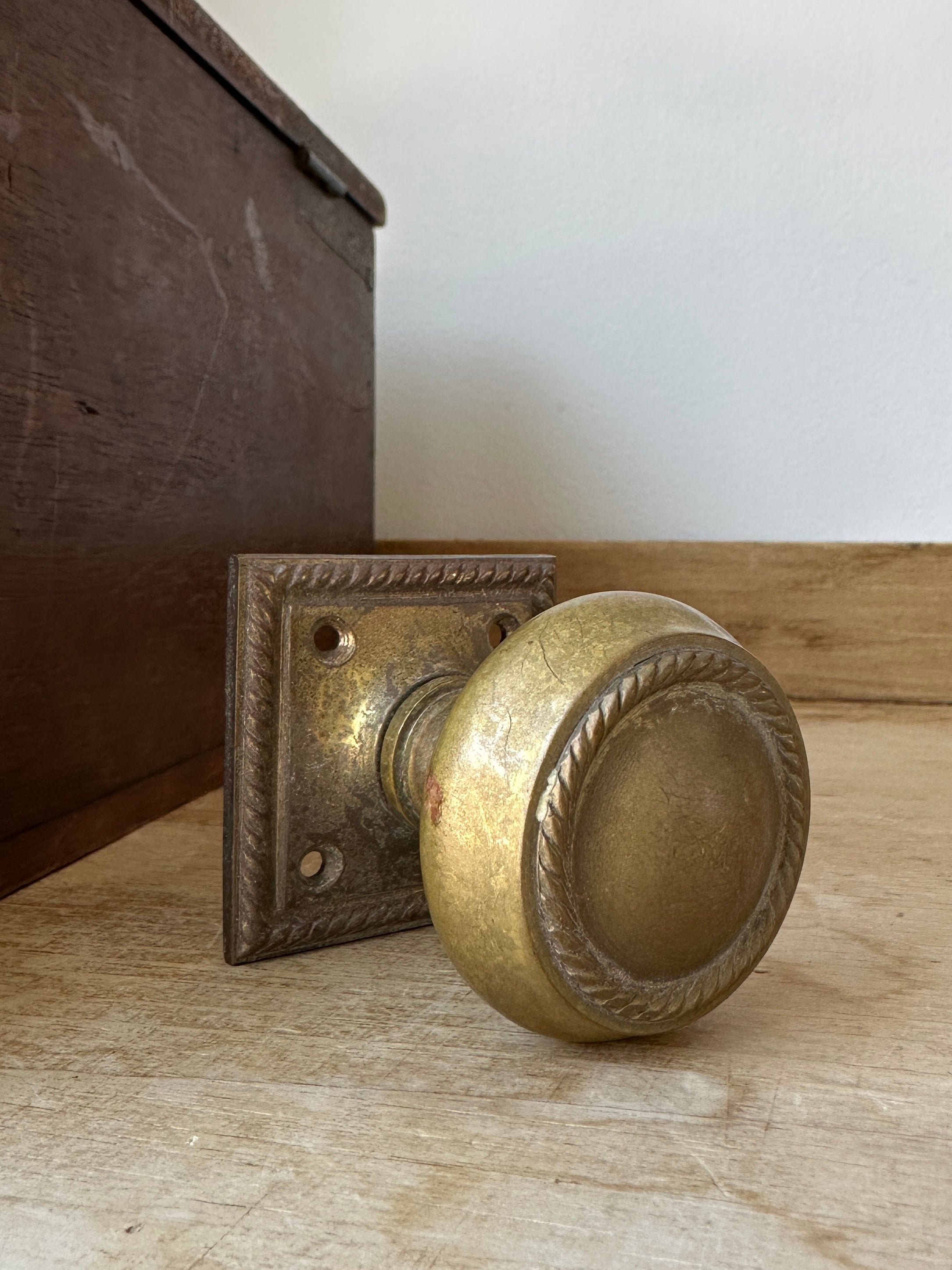 Victorian brass knob
