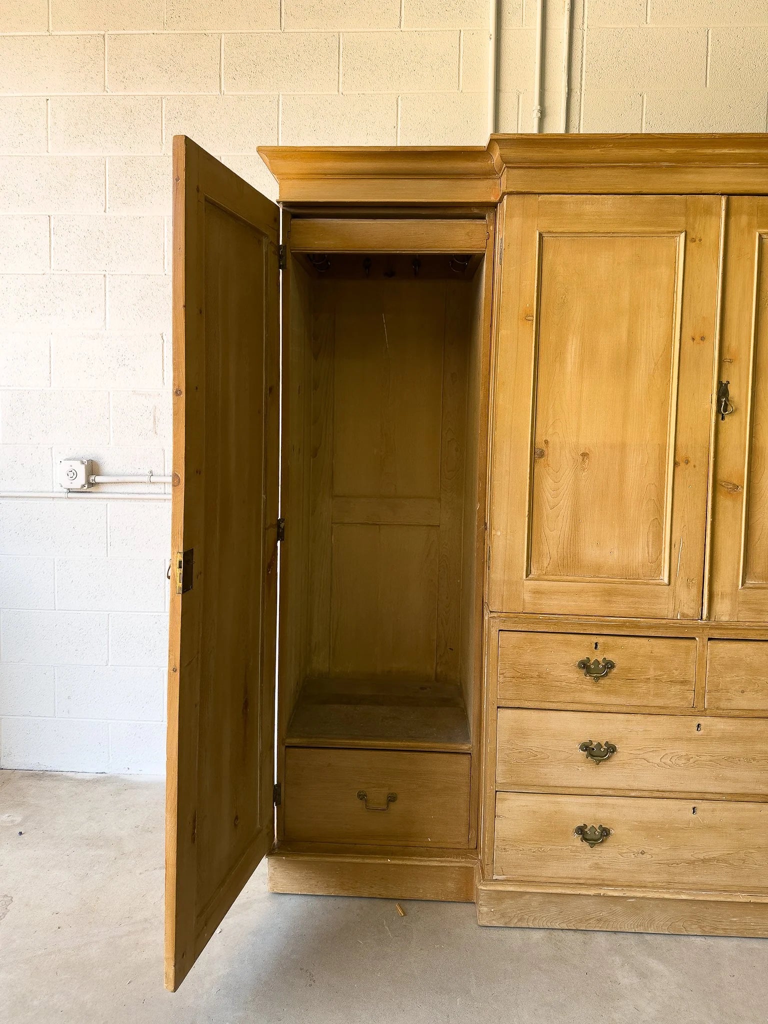 Victorian Pine Wardrobe