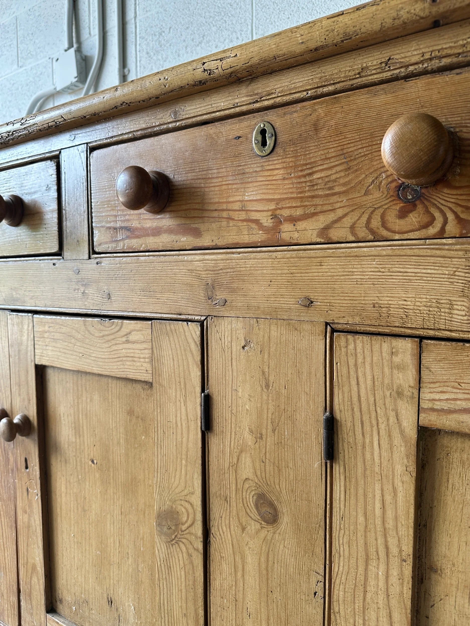 19th century antique pine sideboard