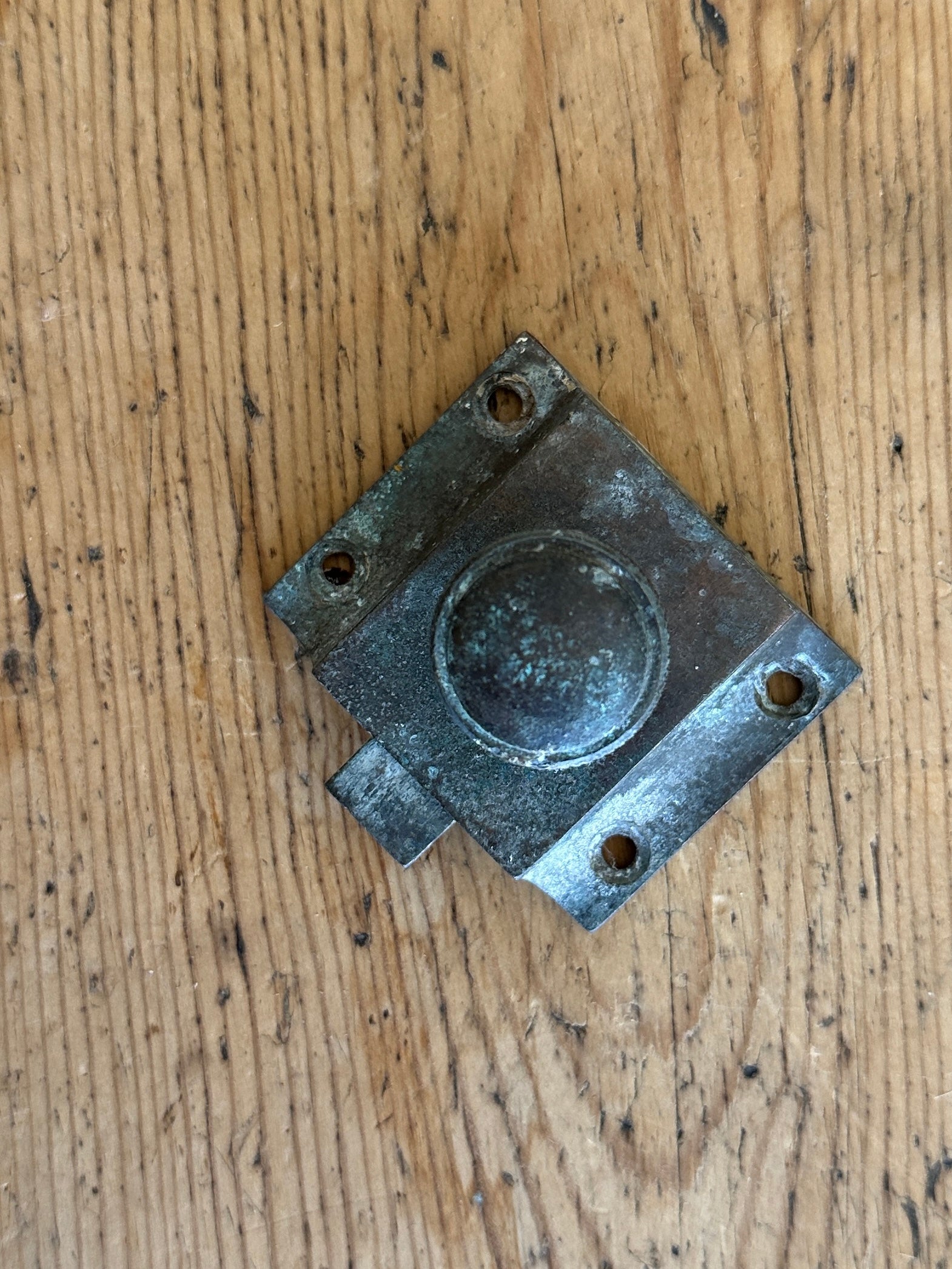 Antique galvanized latch