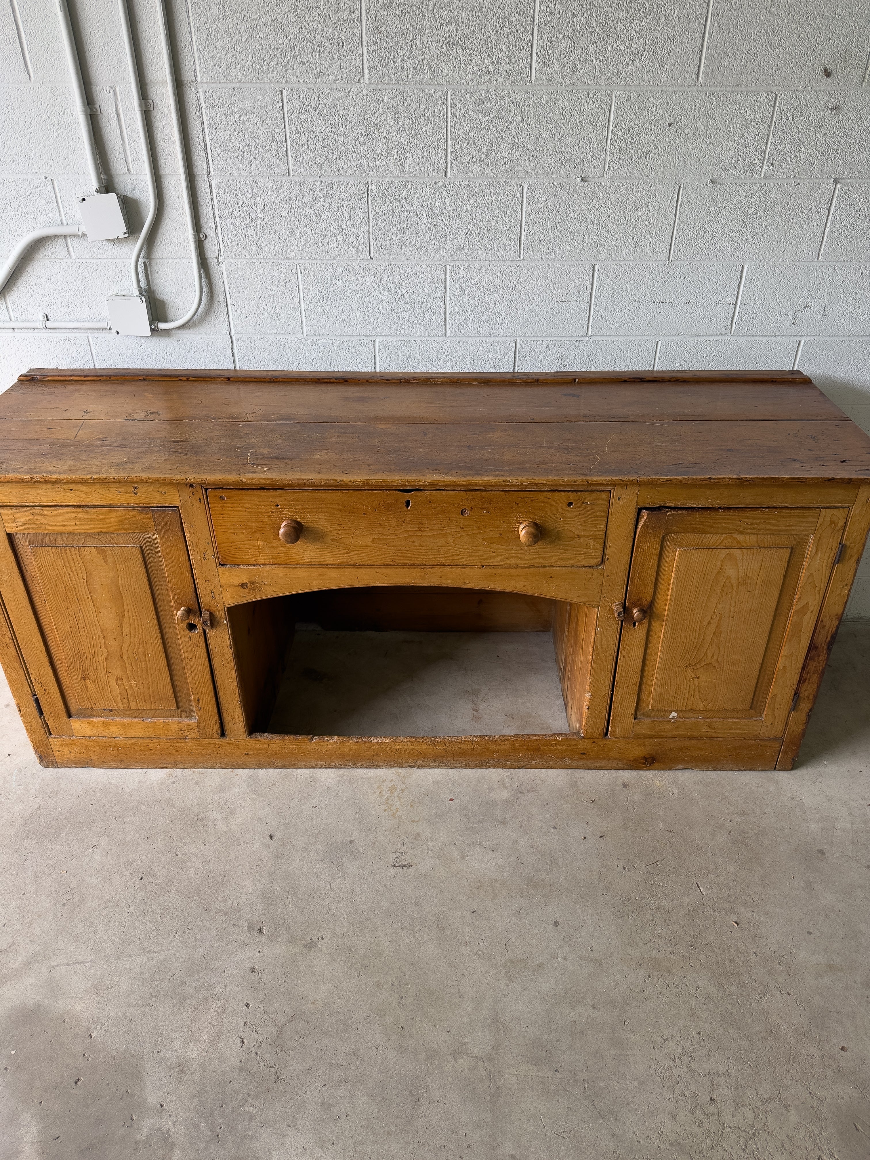 Large antique English sideboard