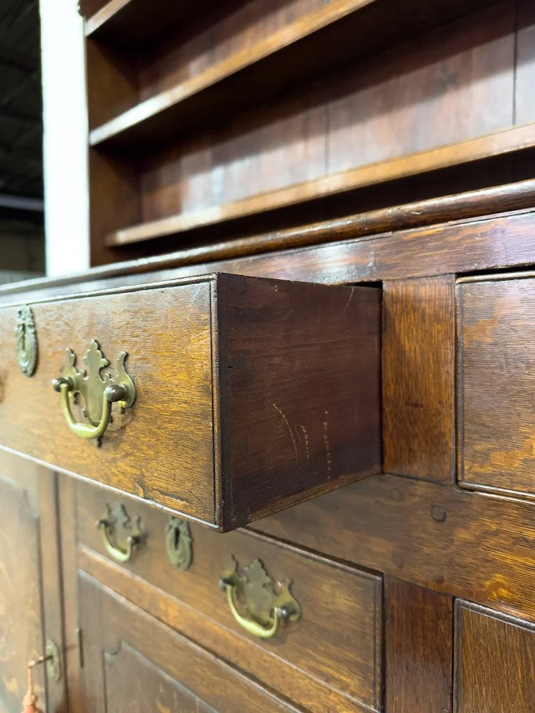 1800s Welsh oak kitchen dresser