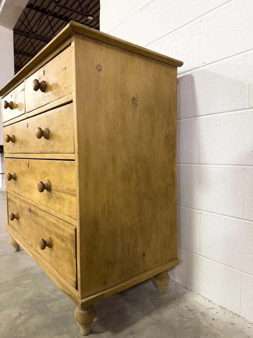 Matching pair of English pine drawers