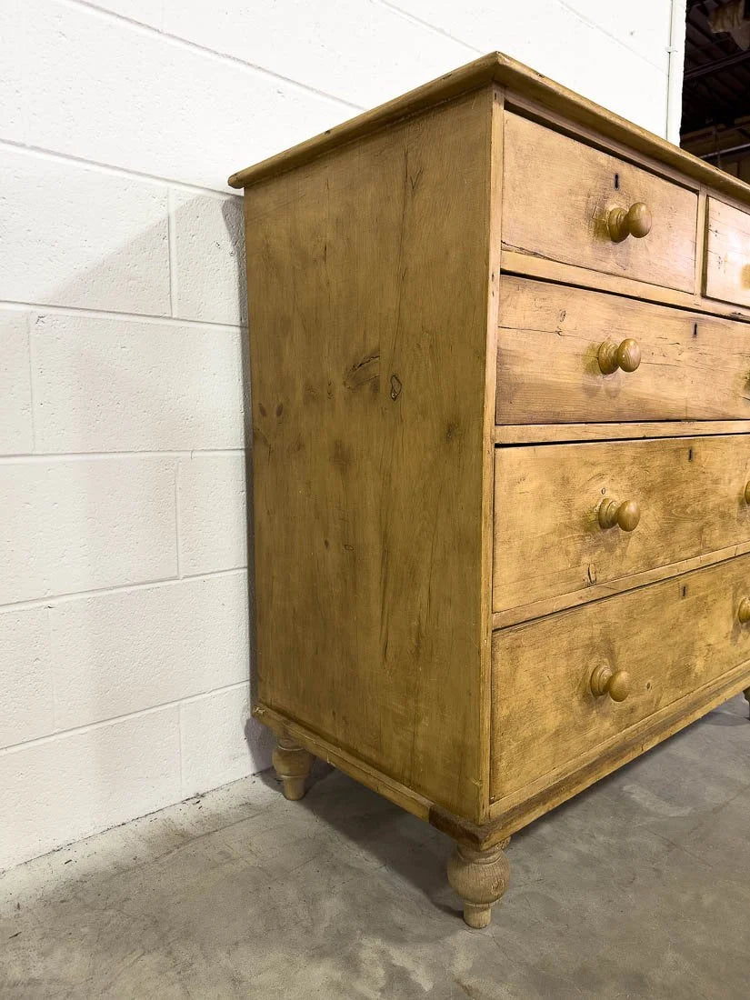 Matching pair of English pine drawers