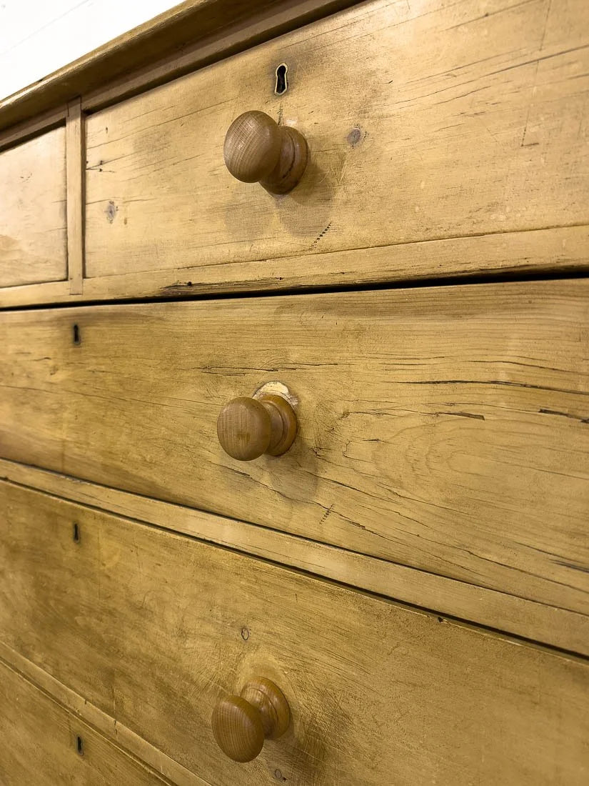 Matching pair of English pine drawers
