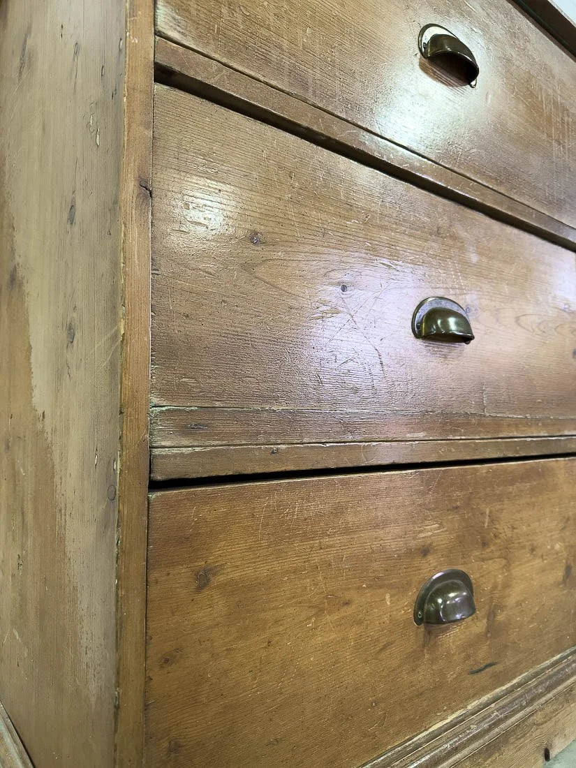 Antique bank of nine drawers