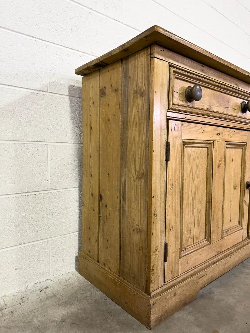 Vintage European pine sideboard