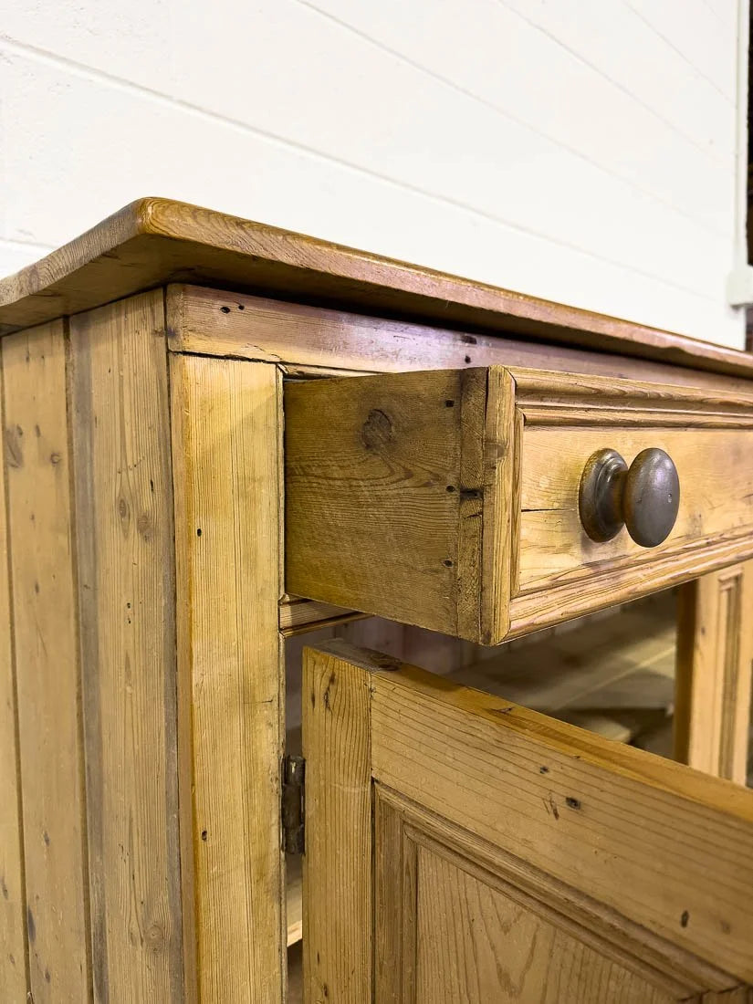 Vintage European pine sideboard