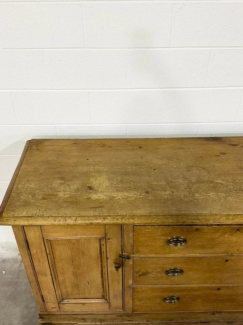 Georgian pine sideboard