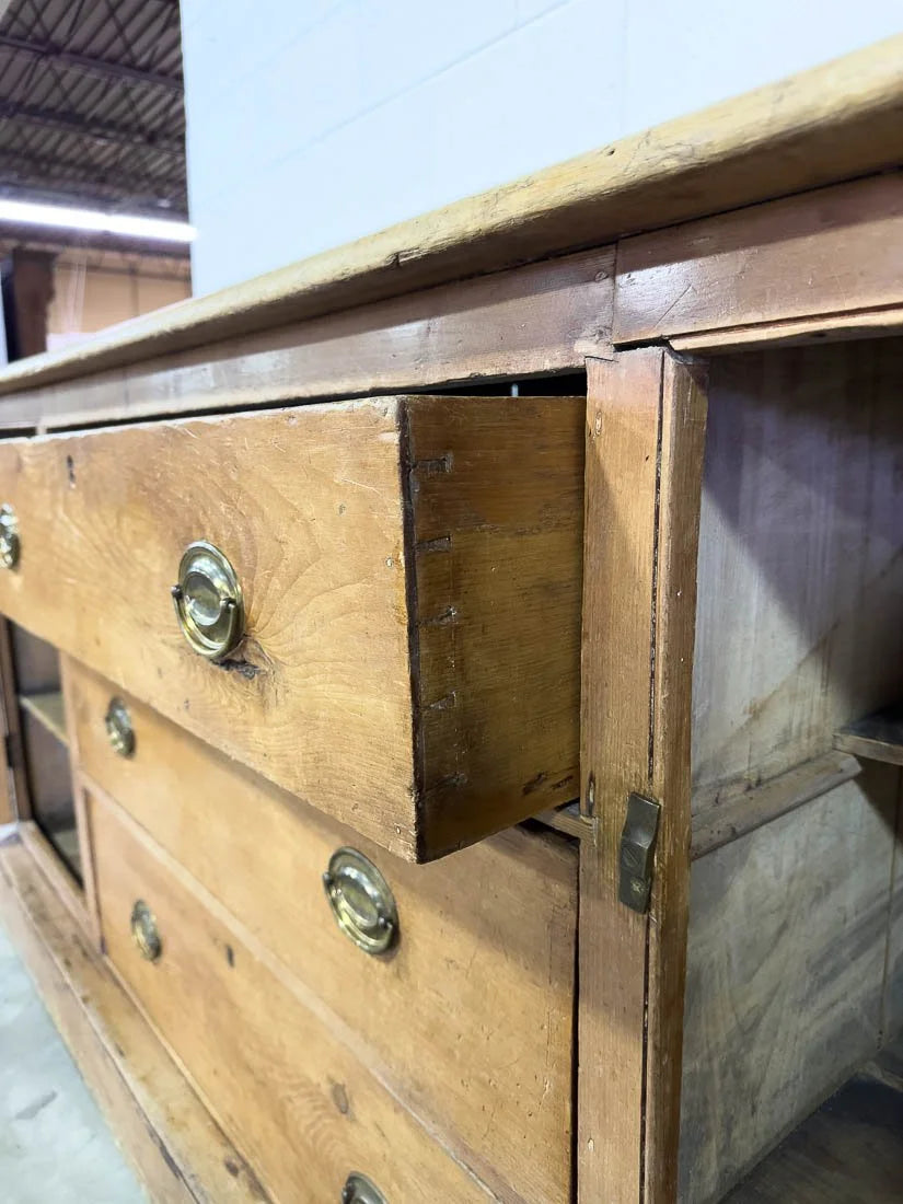 Georgian pine sideboard