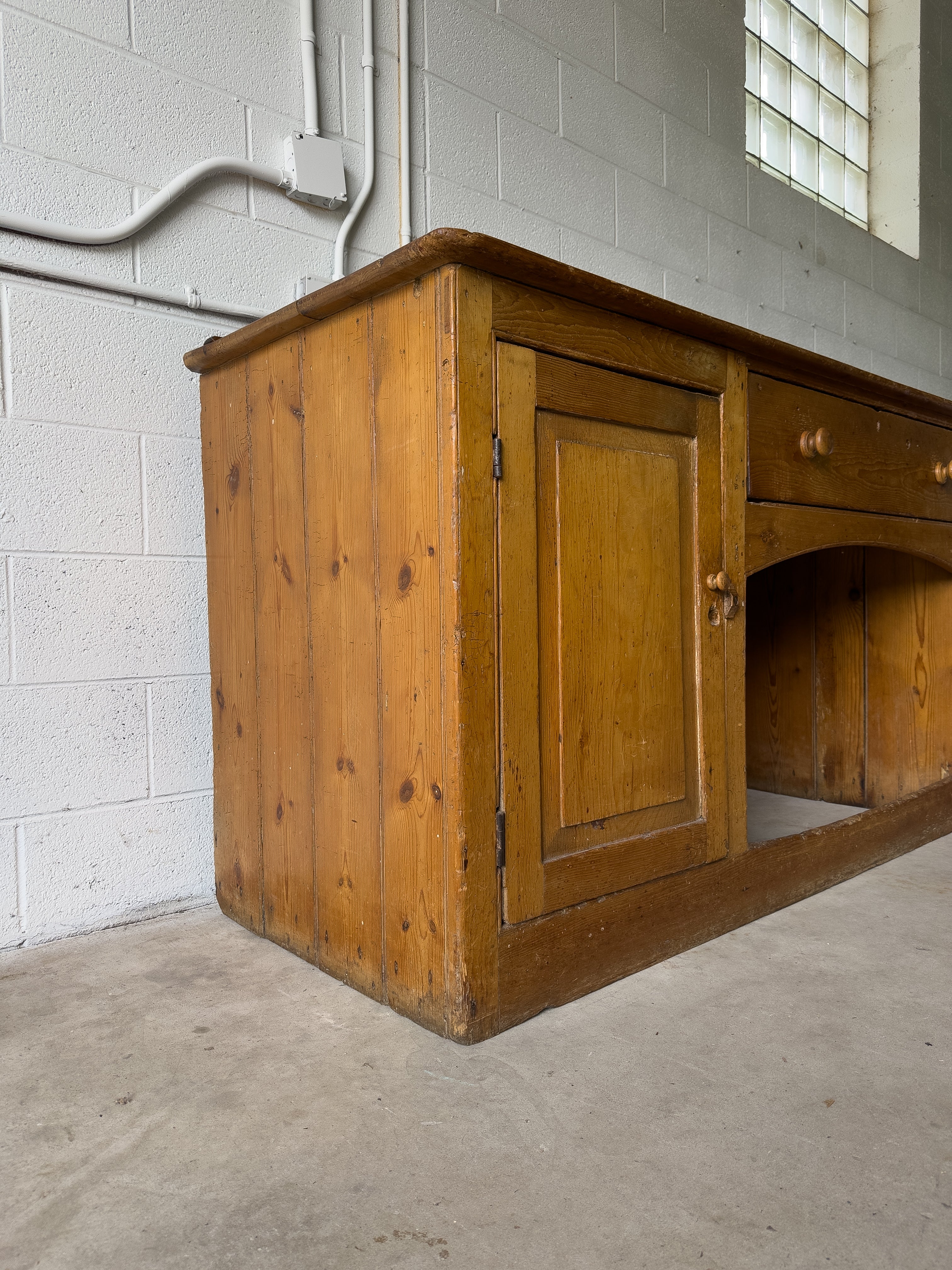 Large antique English sideboard