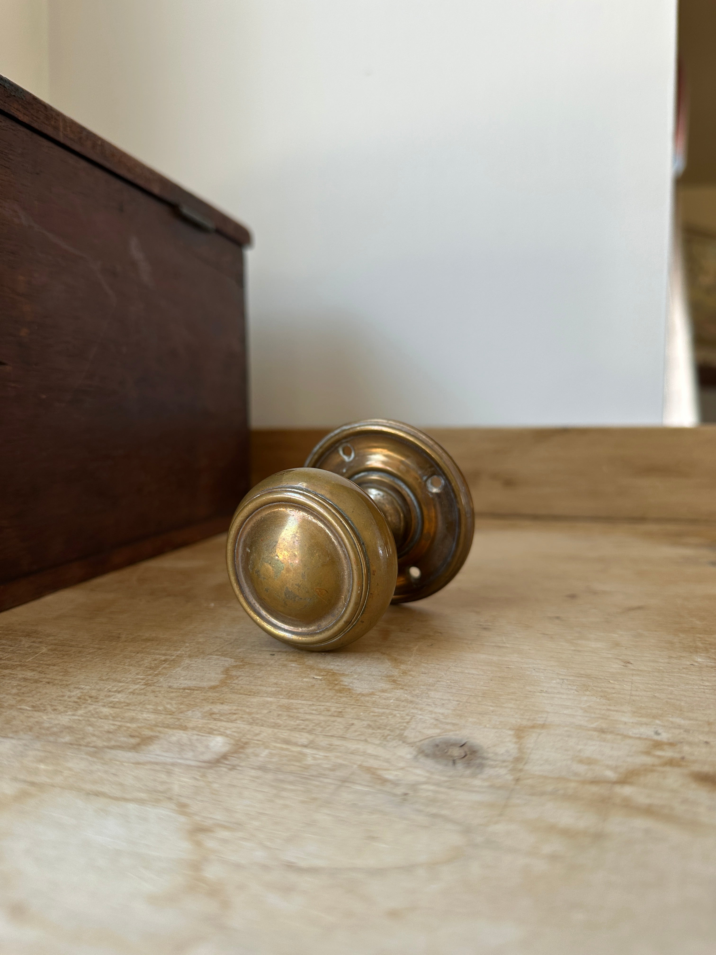 Victorian brass knob