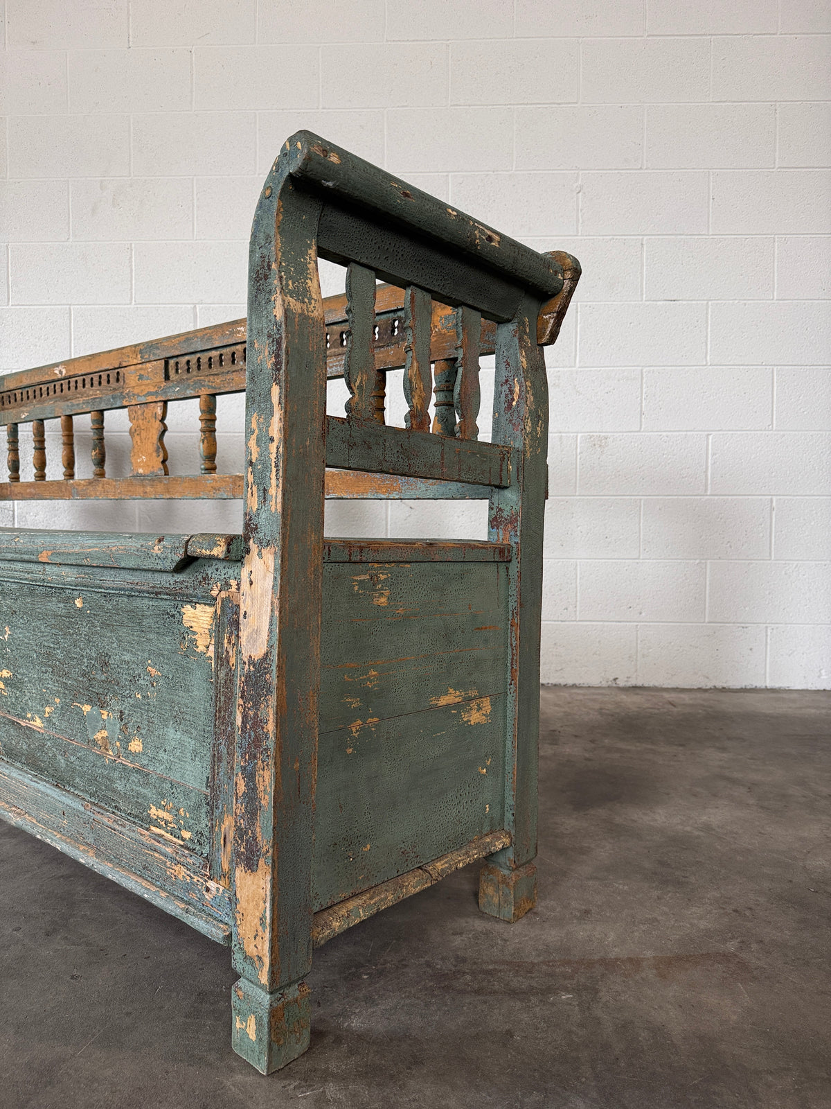 Antique European Storage Bench