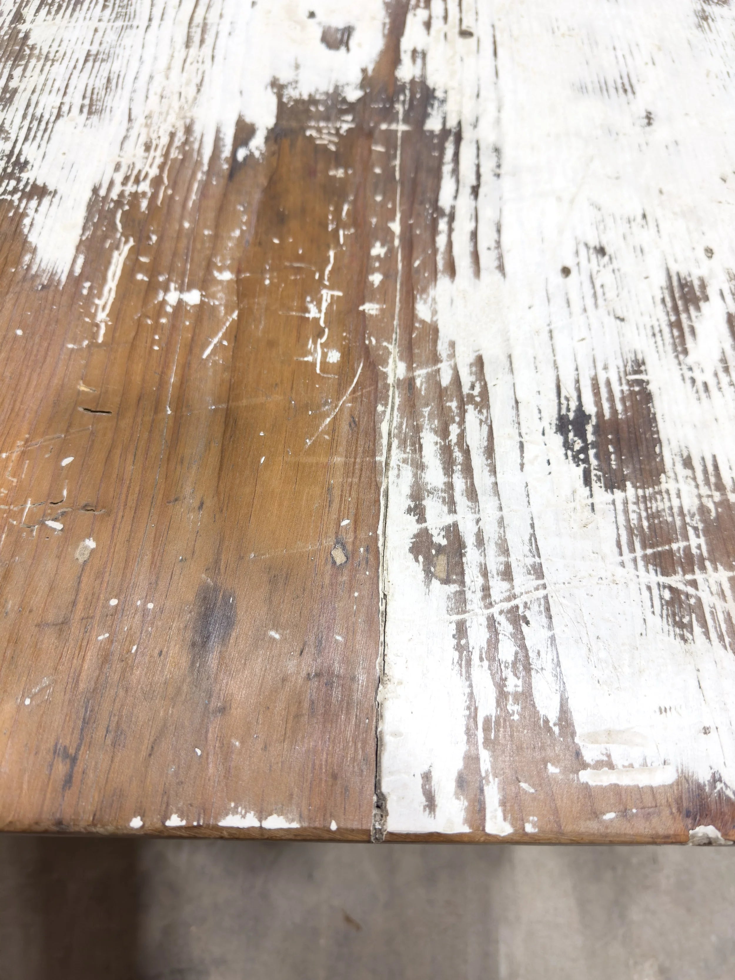 Antique table with original paint