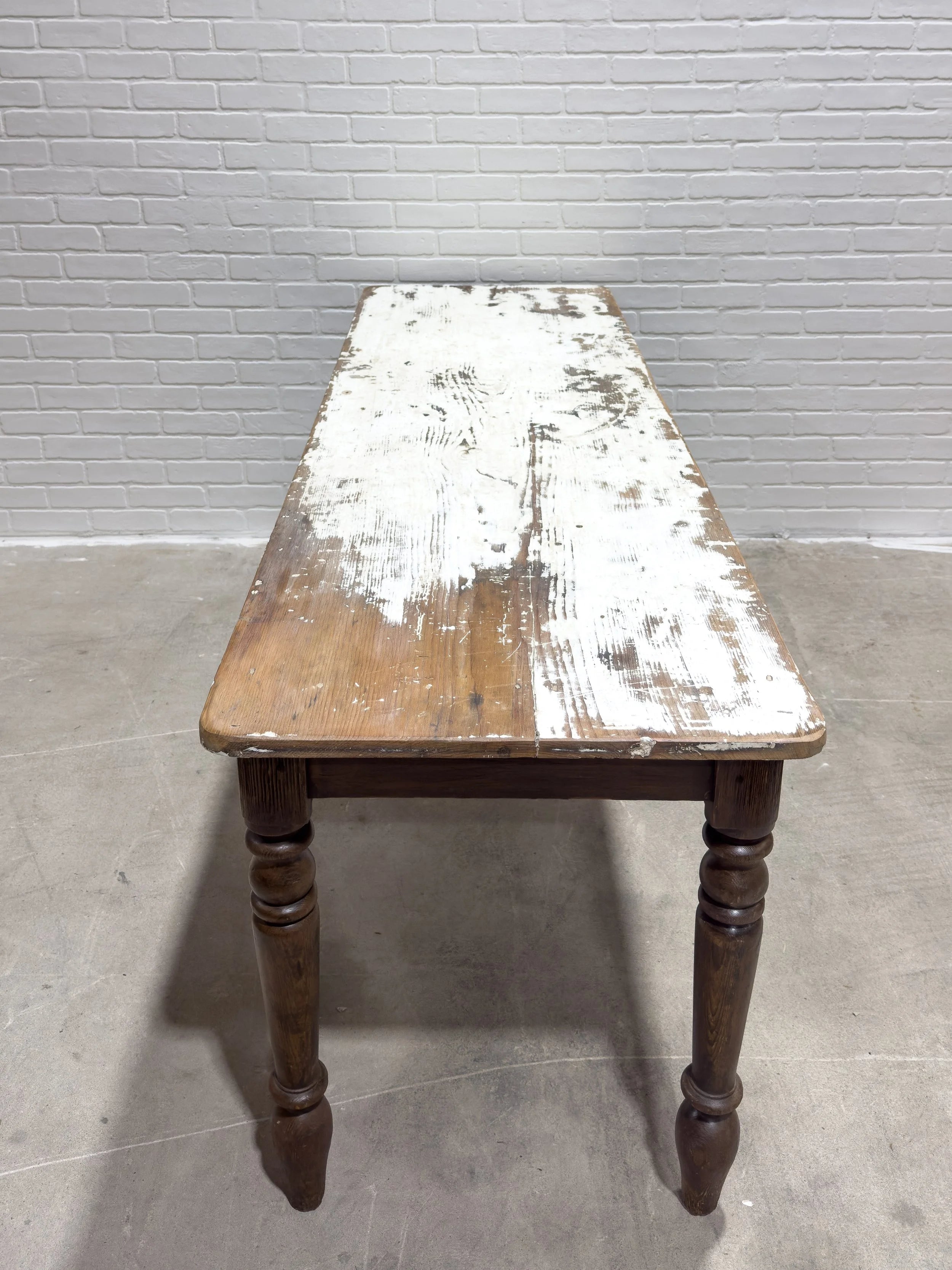 Antique table with original paint