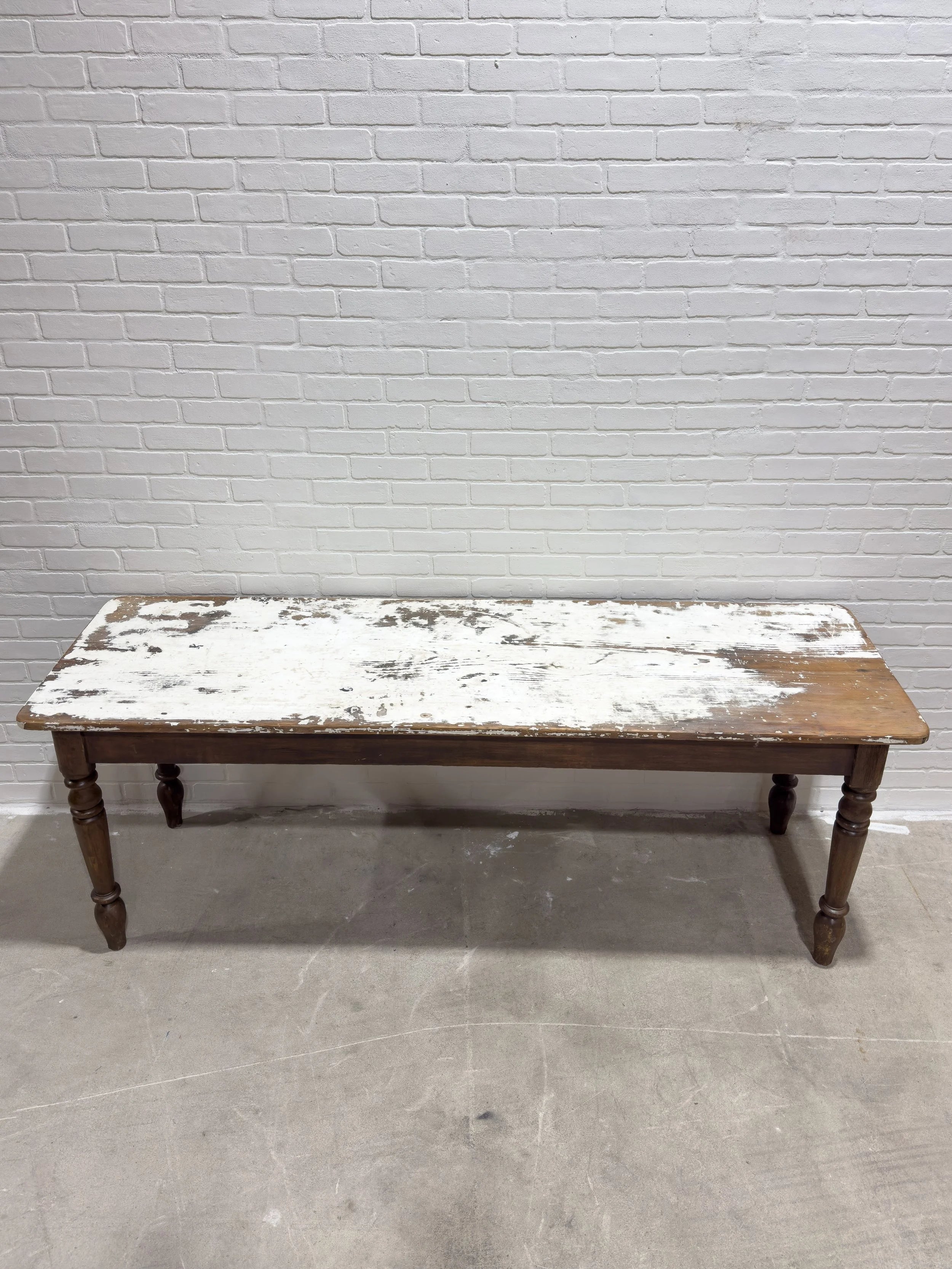 Antique table with original paint