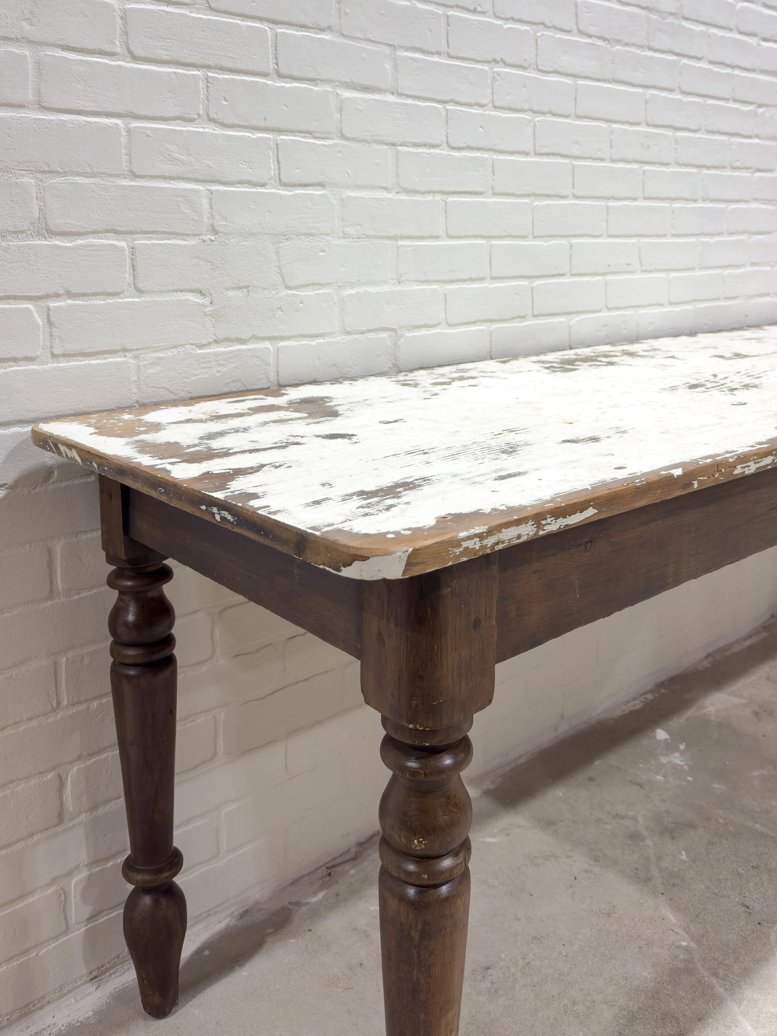 Antique table with original paint