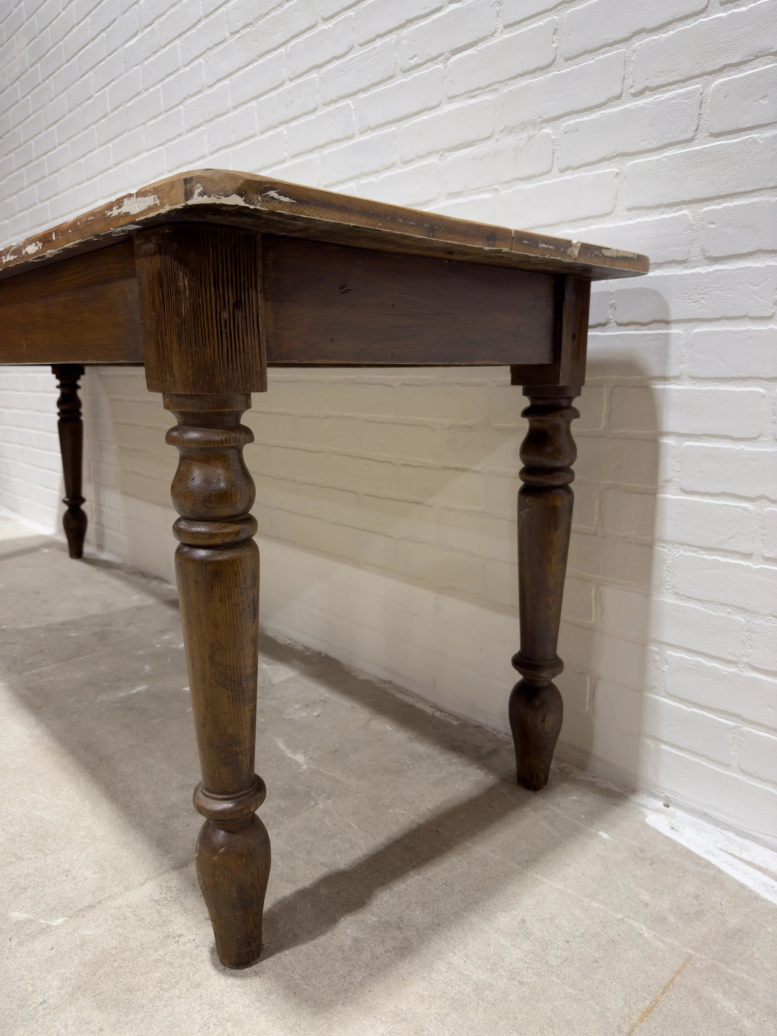 Antique table with original paint