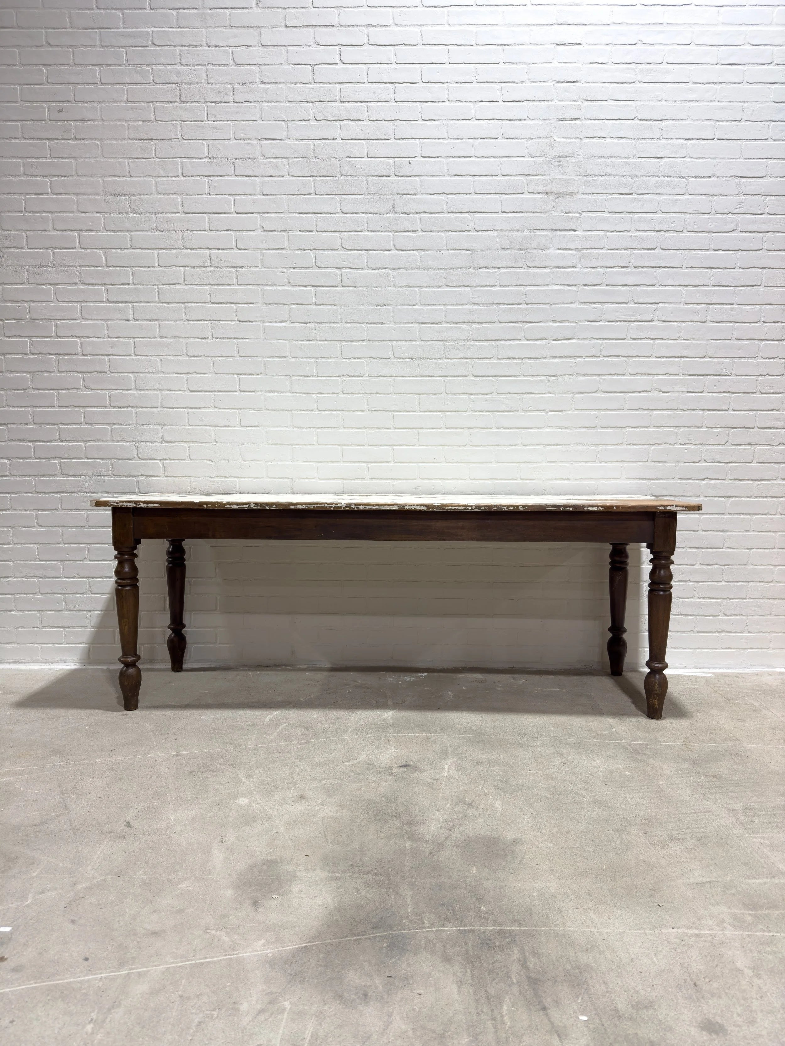 Antique table with original paint