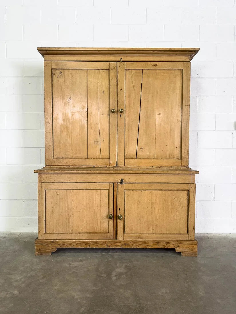 English pine antique larder or country house cupboard