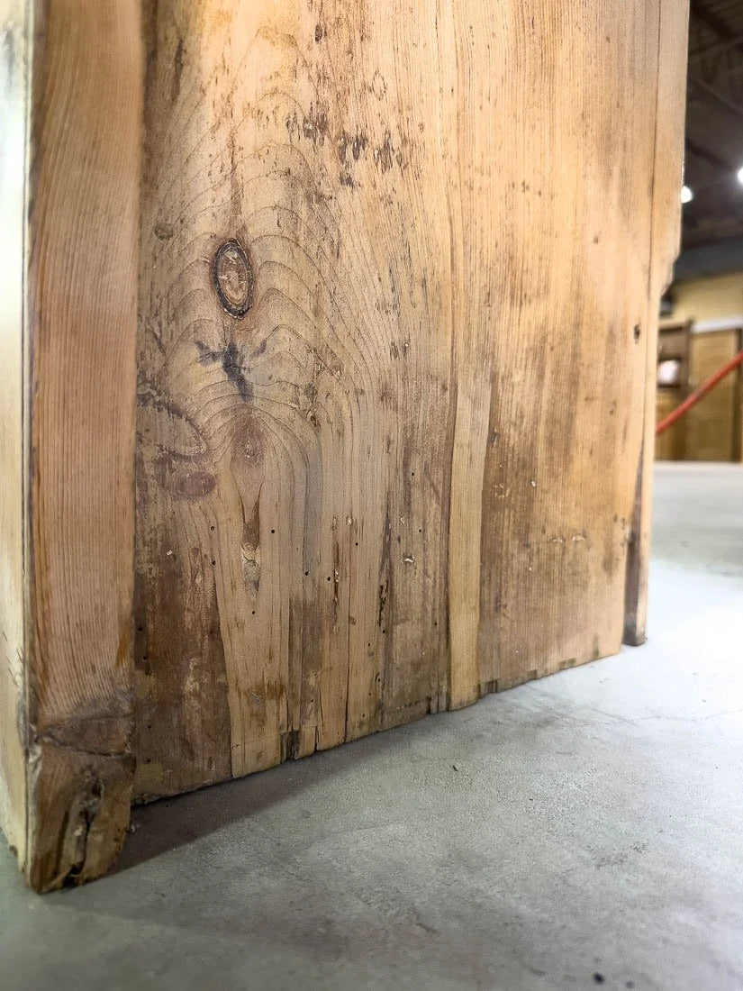 Incredible 12' antique English pine sideboard