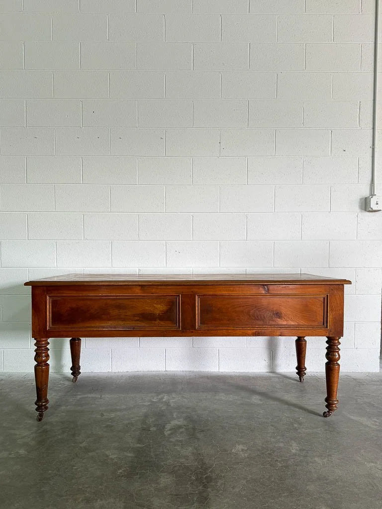Antique cherry wood kitchen prep table