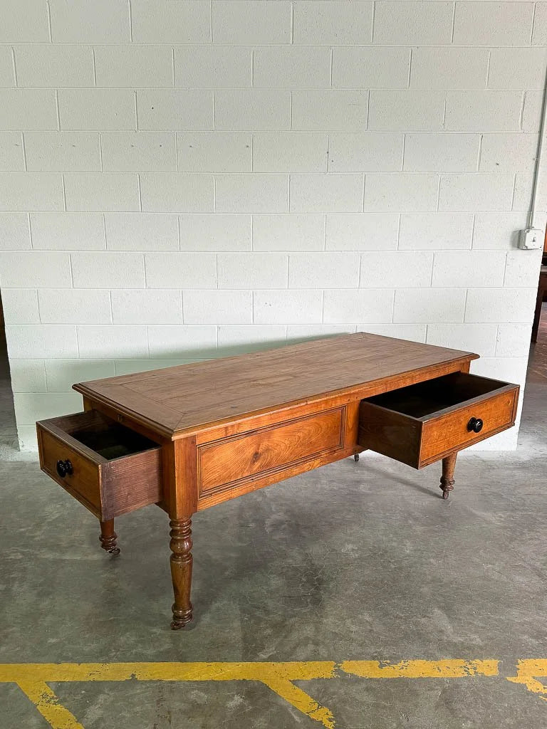 Antique cherry wood kitchen prep table