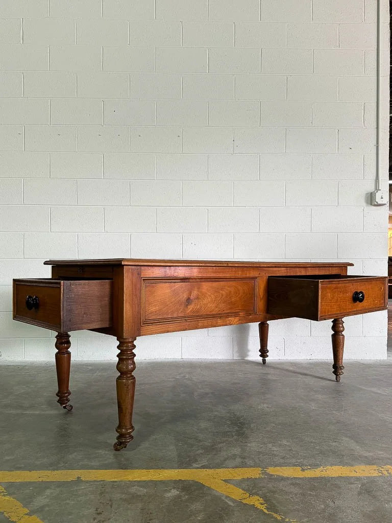 Antique cherry wood kitchen prep table