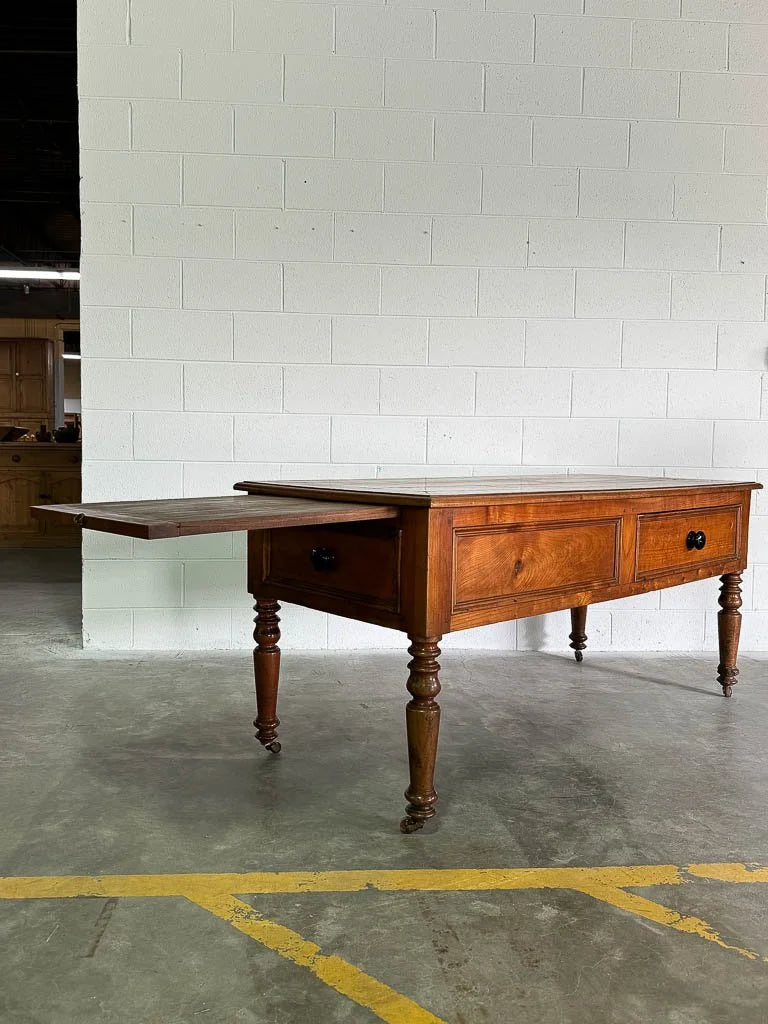 Antique cherry wood kitchen prep table