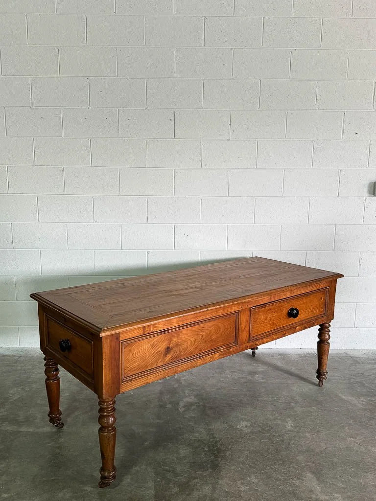 Antique cherry wood kitchen prep table