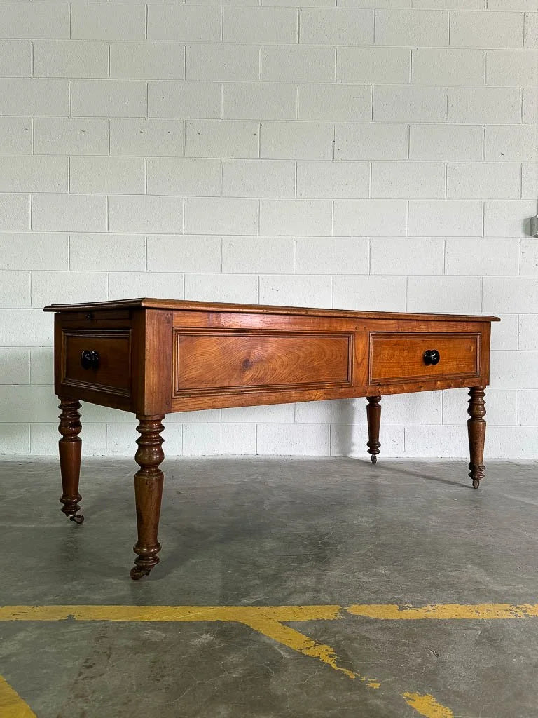 Antique cherry wood kitchen prep table