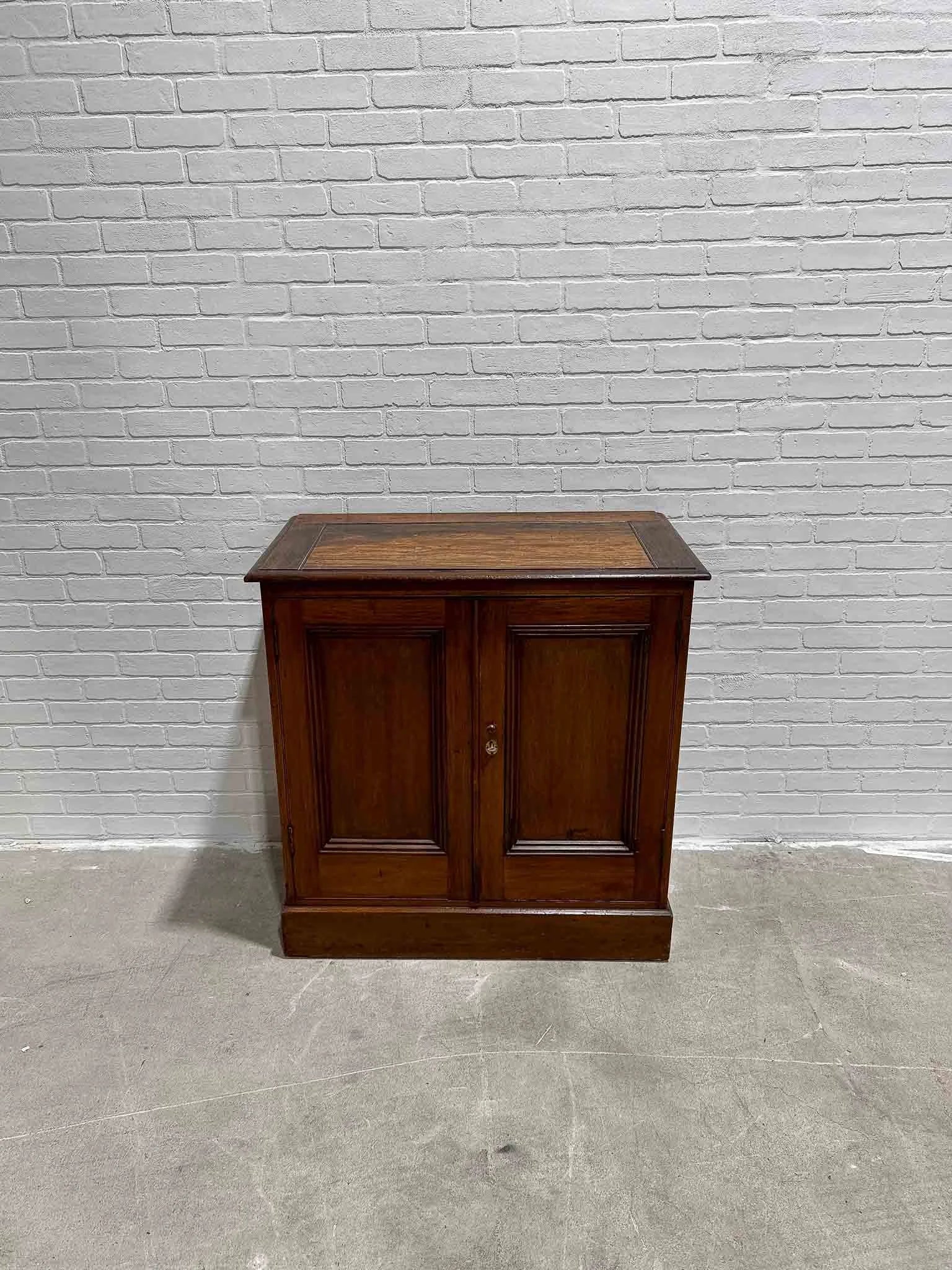 Dark English antique cupboard