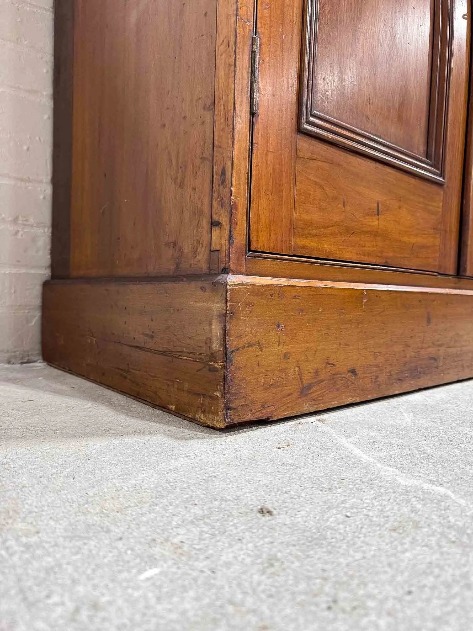 Dark English antique cupboard