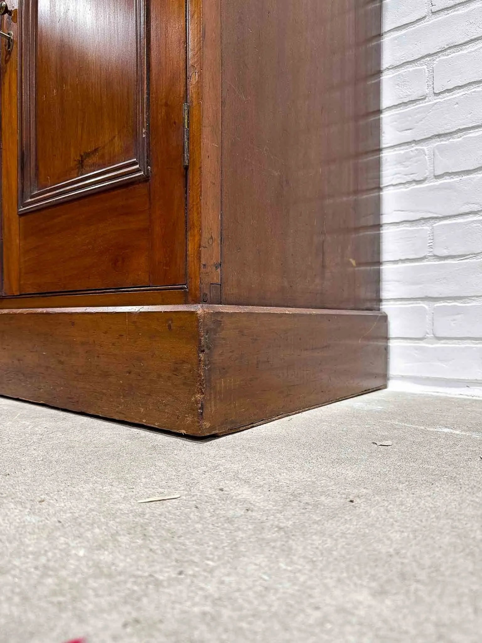 Dark English antique cupboard