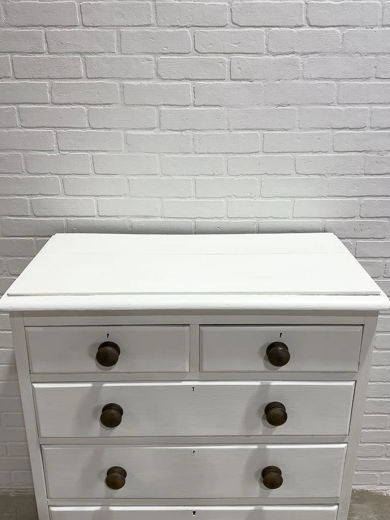 Antique English painted dresser