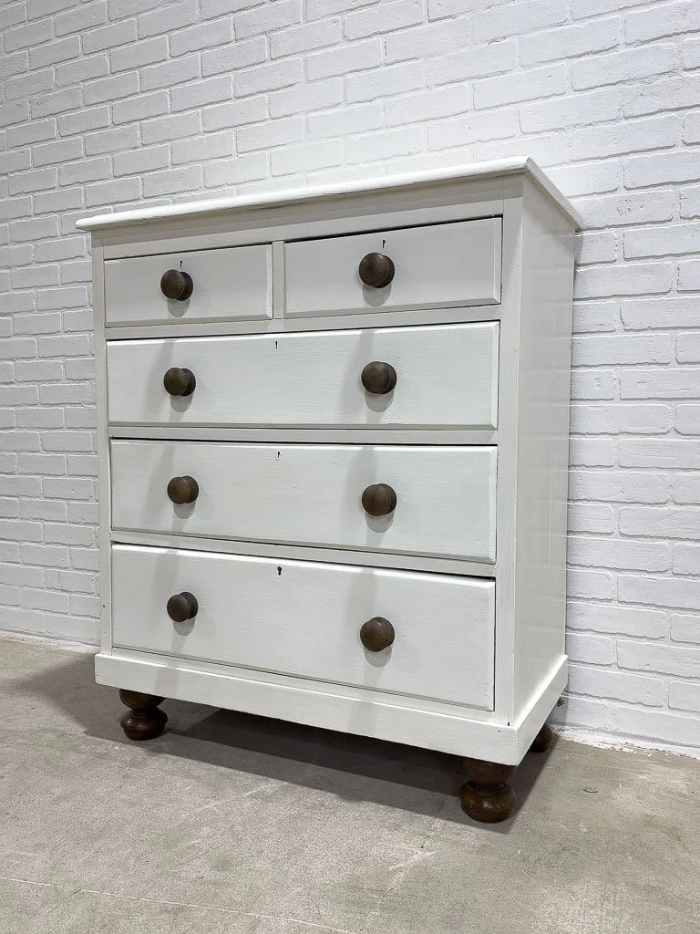 Antique English painted dresser