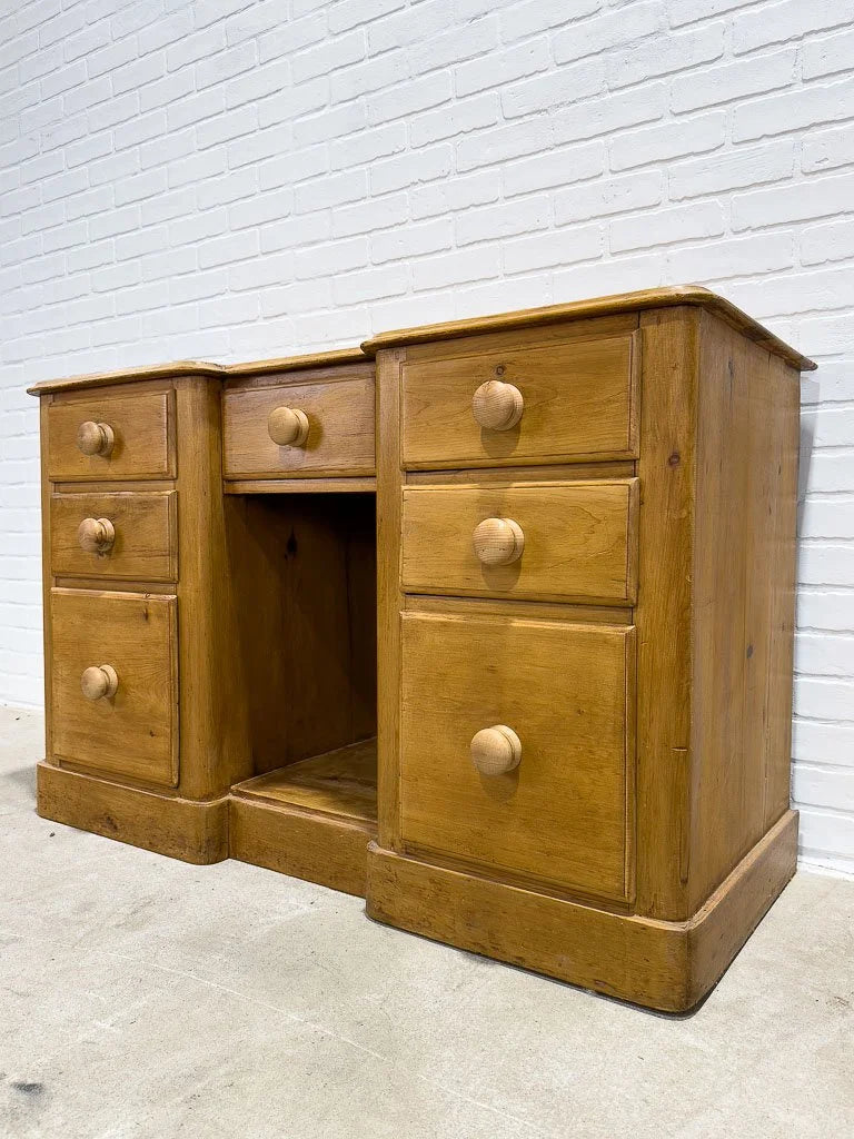 Small English pine sideboard
