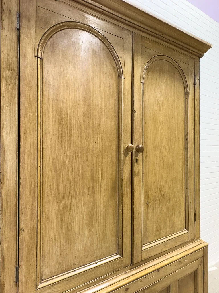 Incredible Victorian pine armoire