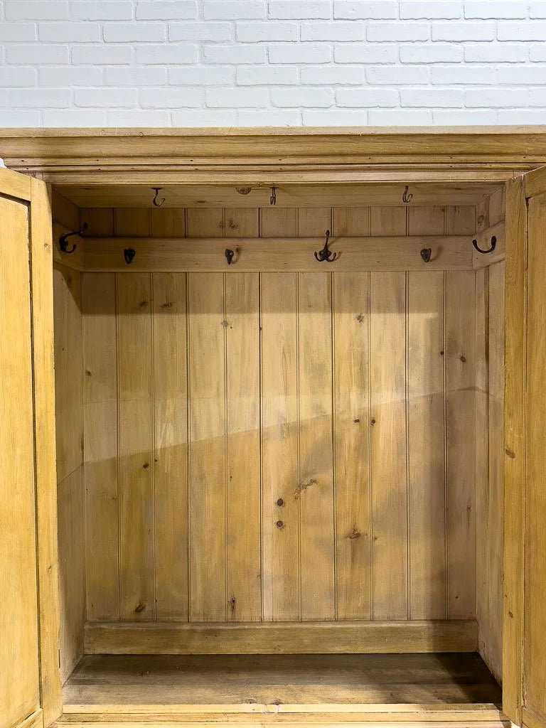 Incredible Victorian pine armoire