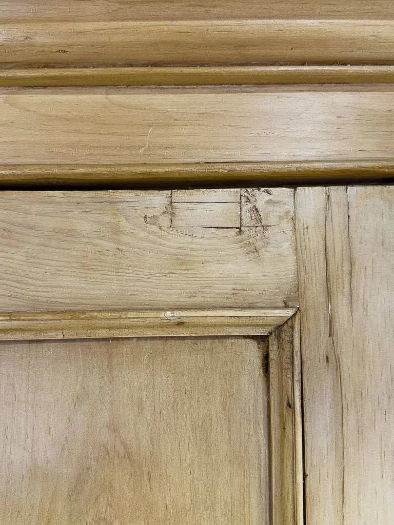 English pine linen press with two shelves