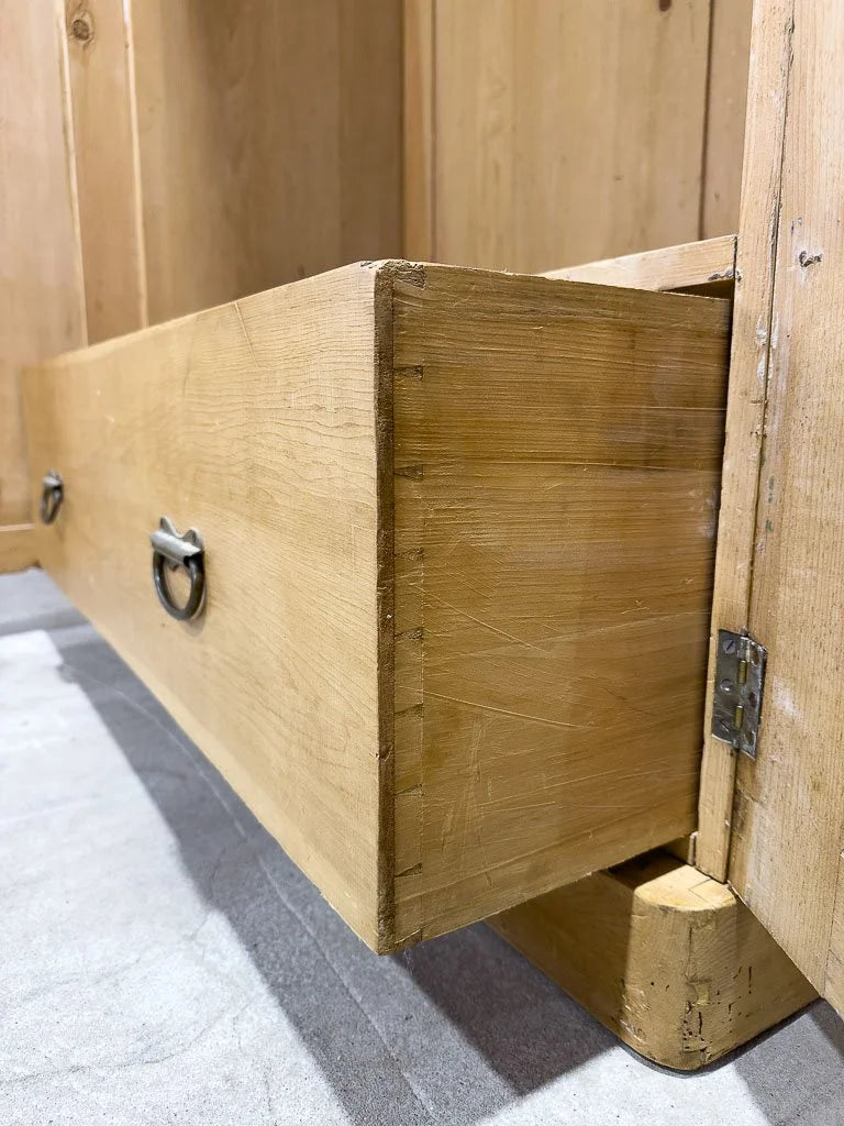 Antique pine wardrobe