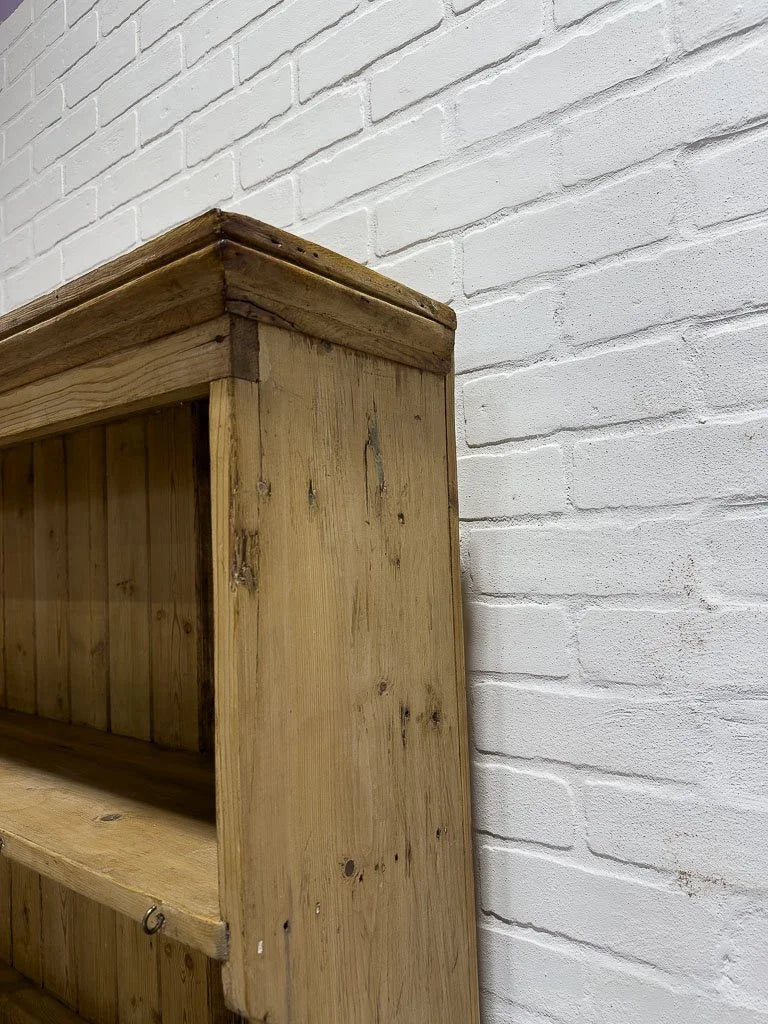 Rustic Victorian hutch with plate rack