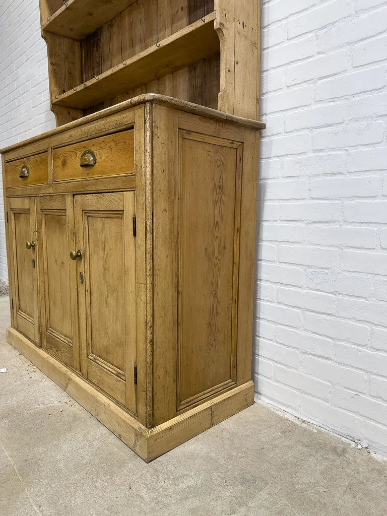 Rustic Victorian hutch with plate rack