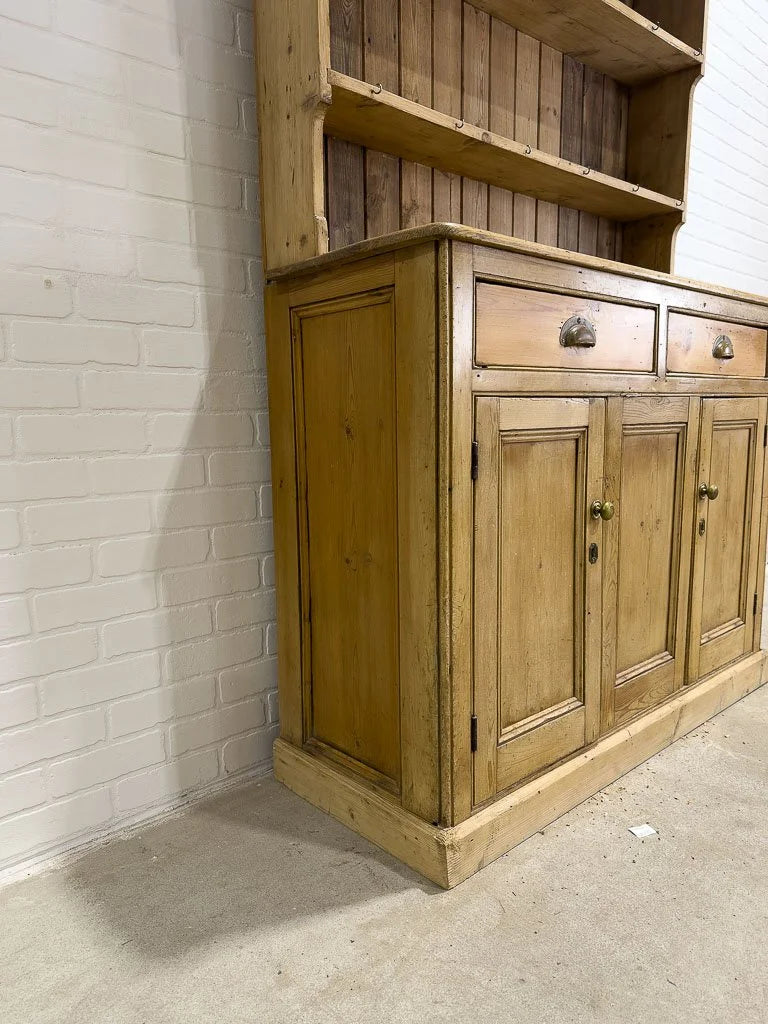 Rustic Victorian hutch with plate rack