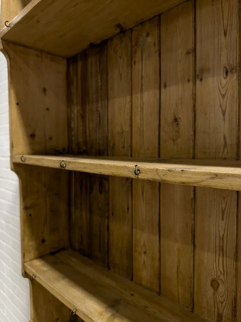 Rustic Victorian hutch with plate rack